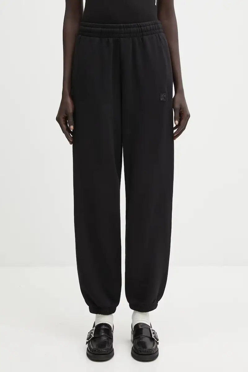 pantaloni tuta di cotone karter donna colore nero A.03.11667