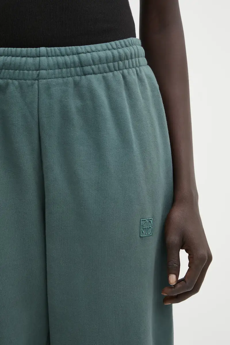 pantaloni tuta di cotone karter donna colore verde A.03.11675 miniatura 4