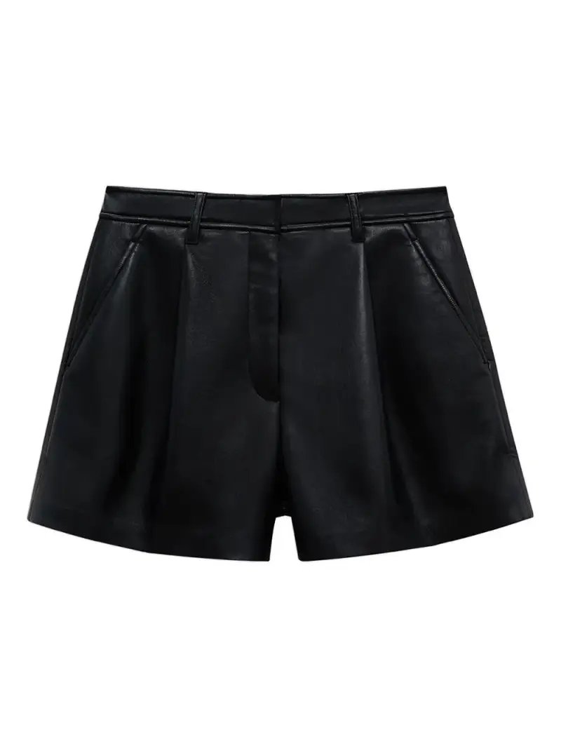 Shorts in Pelle NERO