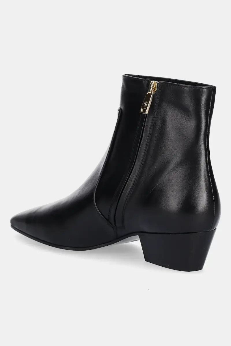 stivaletti alla caviglia in pelle freya donna colore nero A.14.11514 miniatura 3