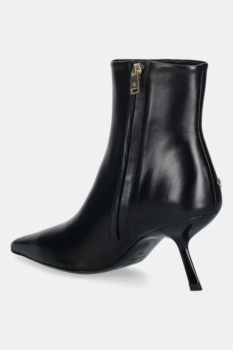 stivaletti alla caviglia in pelle hilda donna colore nero A.14.11317 miniatura 3