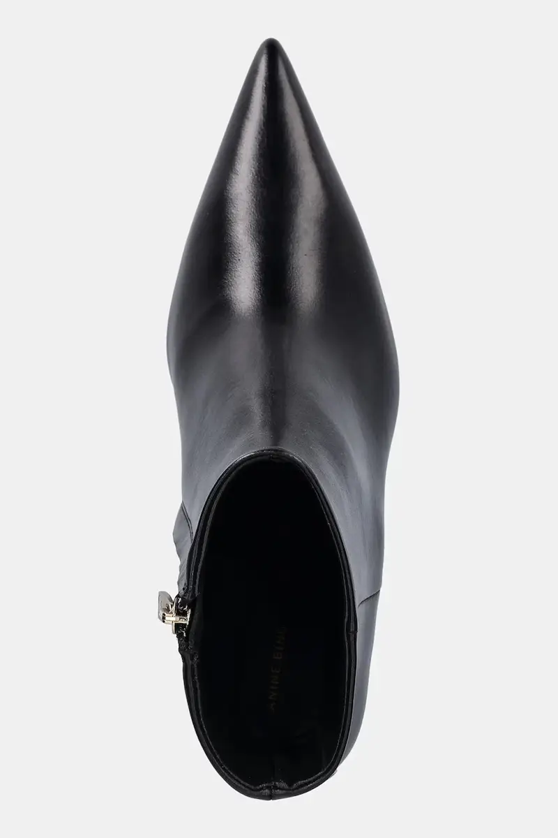 stivaletti alla caviglia in pelle hilda donna colore nero A.14.11317 miniatura 4