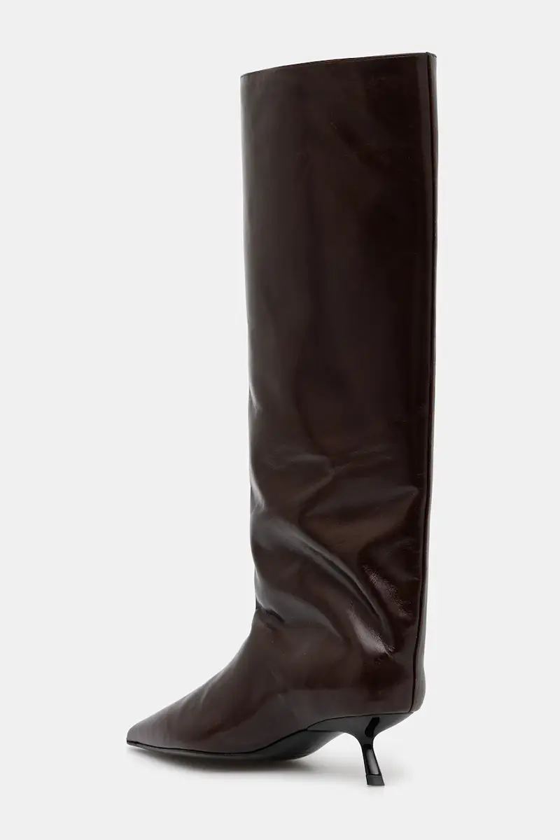 stivali in pelle tall hilda donna colore marrone A.14.11484 miniatura 3