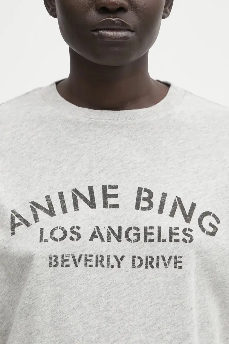 Anine Bing T-shirt Donna Grigio 3830457 miniatura 4