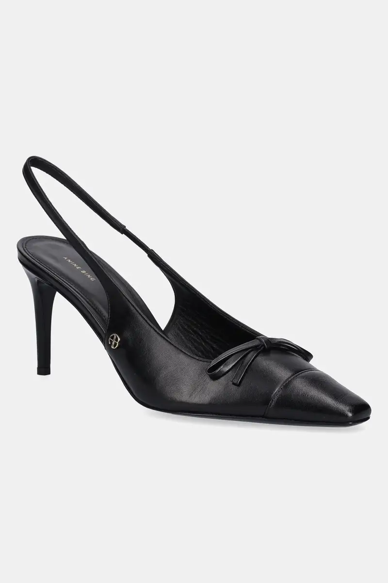 tacchi in pelle Freya Slingbacks colore nero A.14.10794