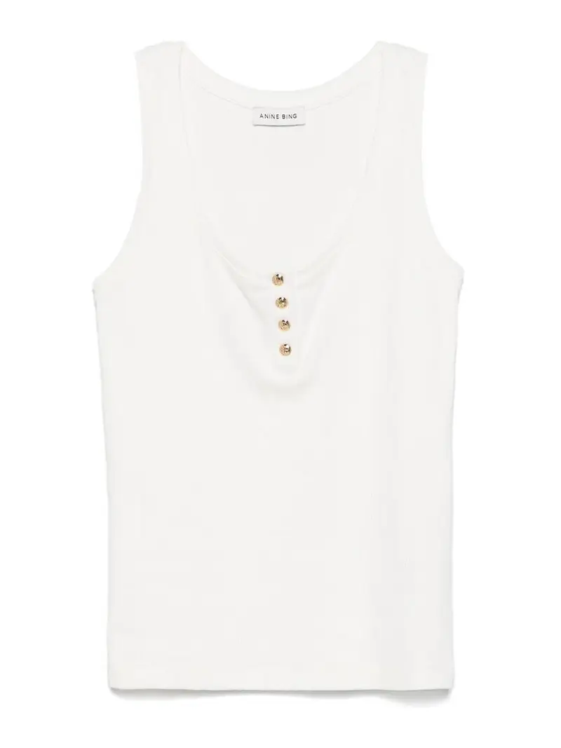Anine Bing Top Bianco 3265146