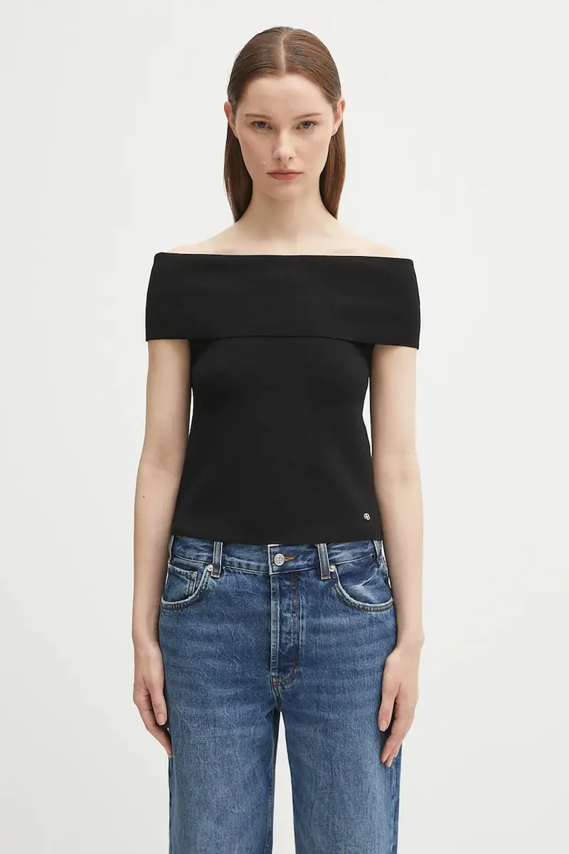 Anine Bing Top Donna Nero 2257866