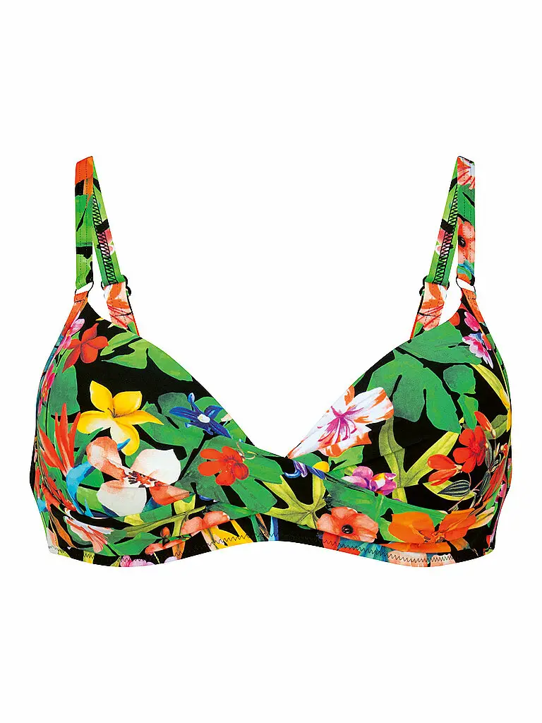 Slip bikini da donna RF-Wild Garden nero | 40C