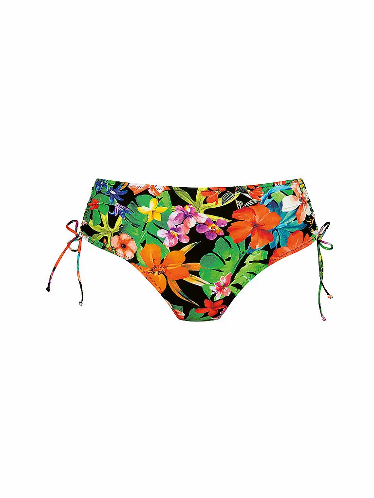 Slip bikini da donna RF-Wild Garden nero | 44