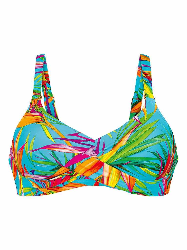 Top bikini da donna Candy Tropics turchese | 40E