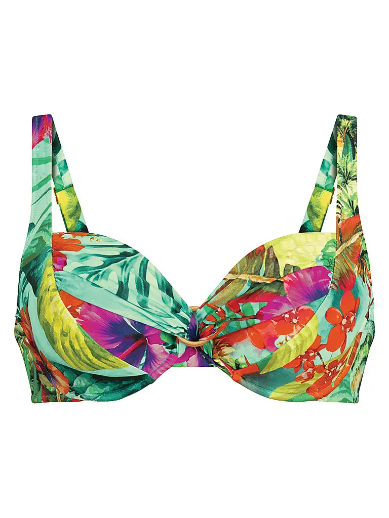 Top bikini da donna Paradise Hermine verde | 38D