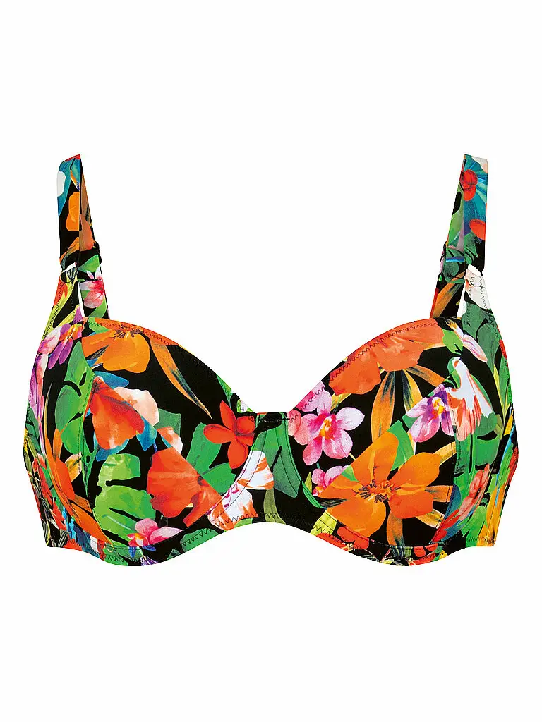 Top bikini da donna RF-Wild Garden nero | 38D