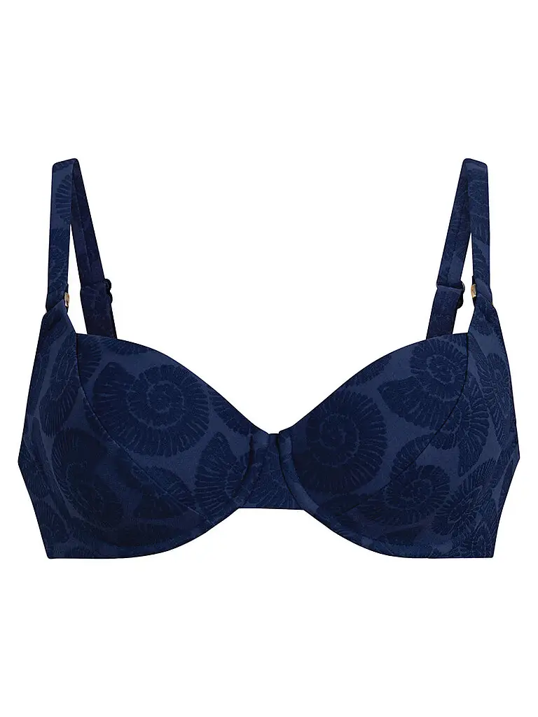 Top bikini da donna Seashell Rubina blu | 40D