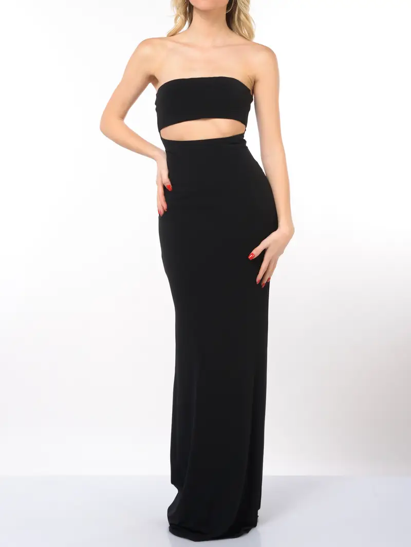 abito Lungo da donna Aniye By Demi con cut out NERO