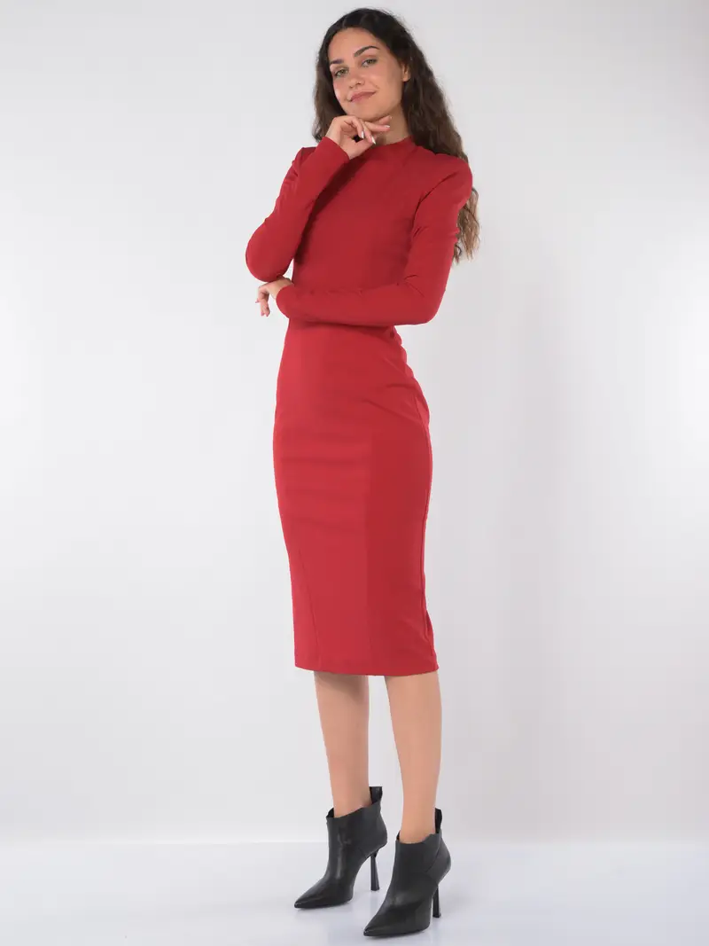 abito lungo da donna Aniye By Ivy a tubino Rosso miniatura 2