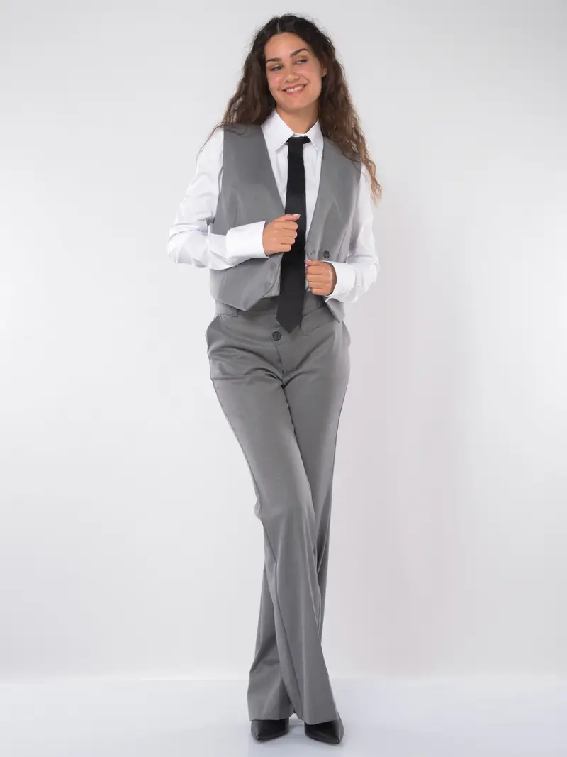 gilet da donna Aniye By Dandy con bottoni Grigio miniatura 2