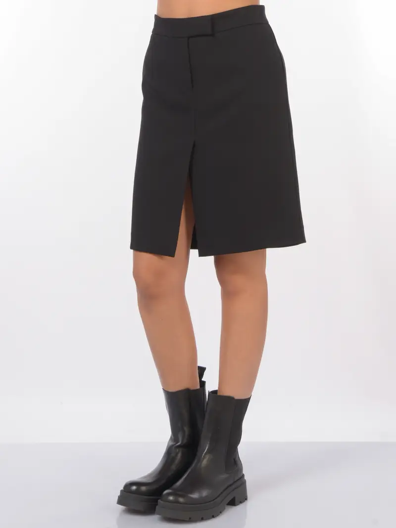 gonna corta da donna Aniye By Pencil Linda con spacco NERO