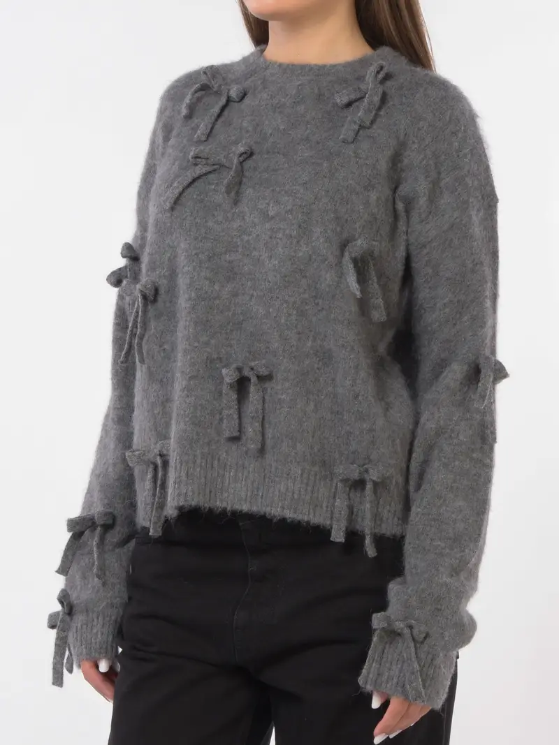 maglia da donna Aniye By Holly con fiocchi Grigio