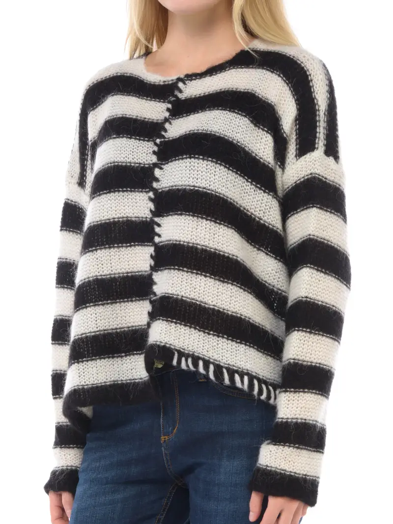 maglia da donna Aniye By Nirvana a righe NERO