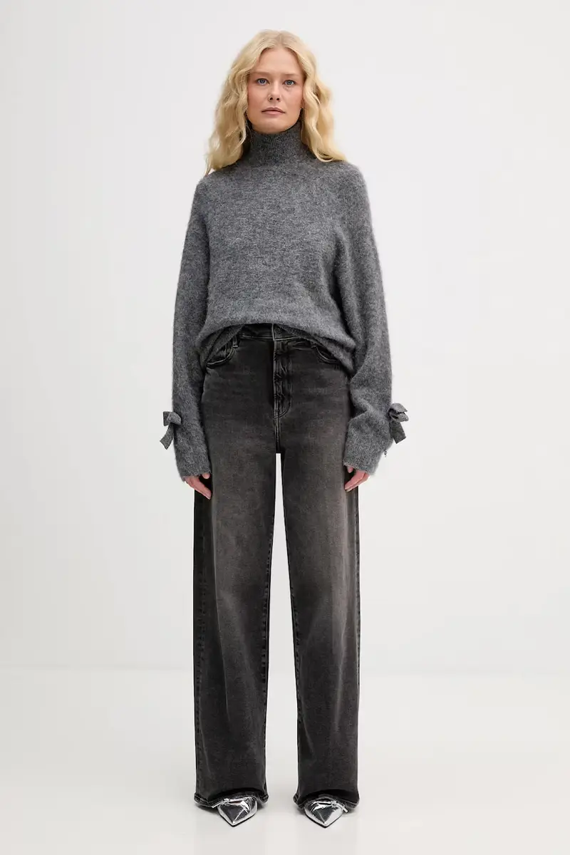 maglione con lana colore grigio 181007 miniatura 2