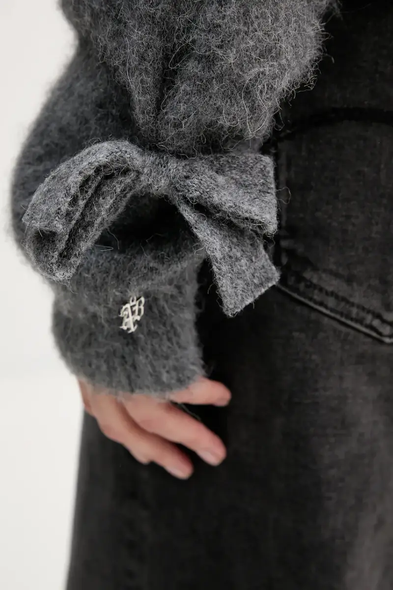 maglione con lana colore grigio 181007 miniatura 5