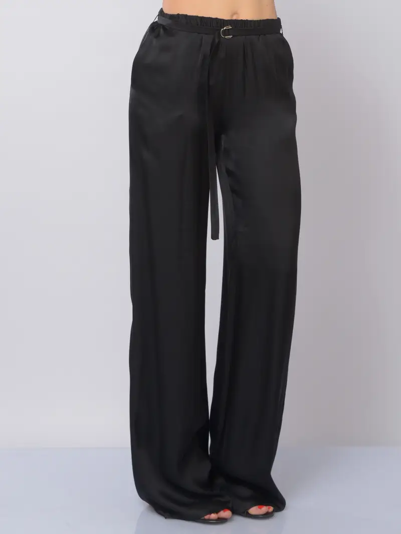 pantalone da donna Aniye By con elastico e cinturino NERO
