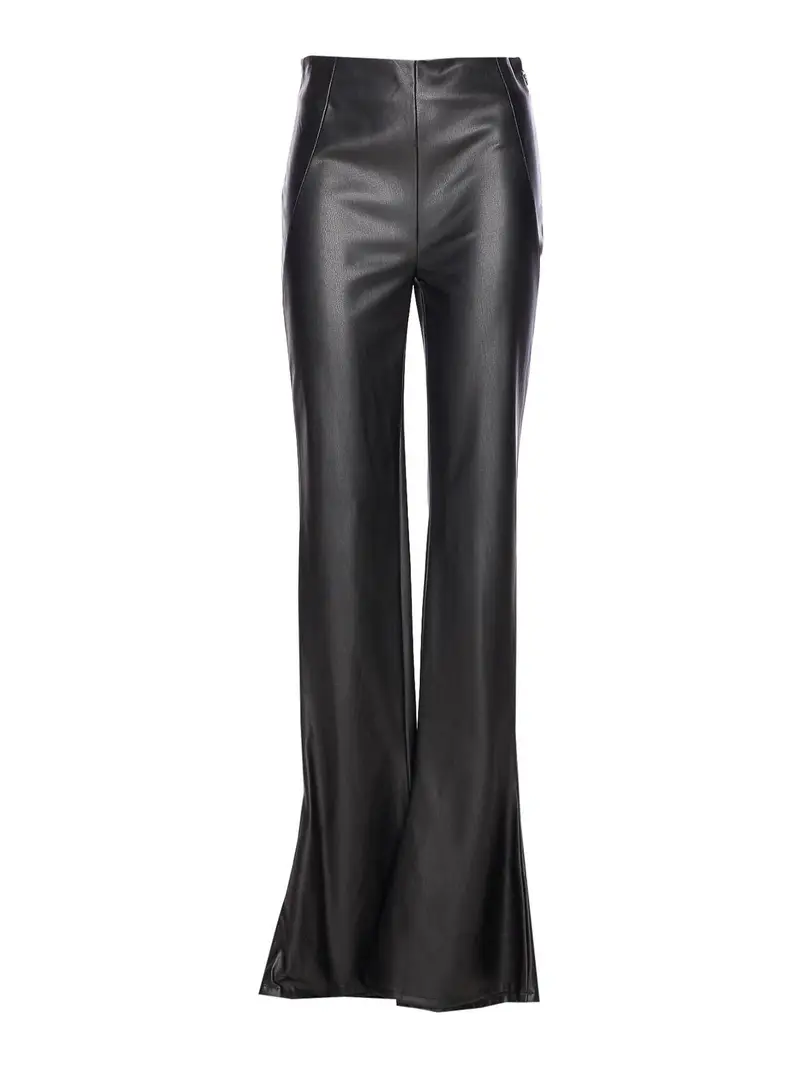 Pantaloni carly in finta fusione Nero