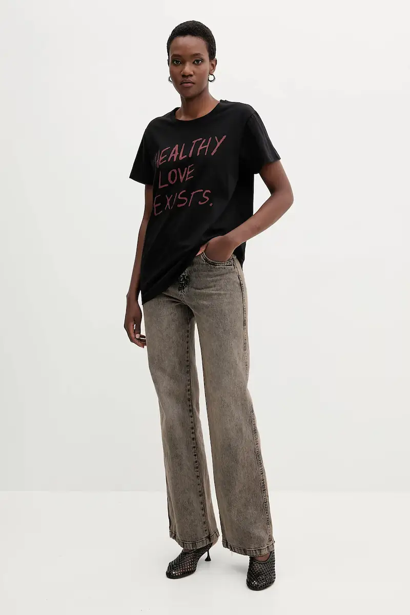 Aniye By T-shirt Donna Nero 3152914 miniatura 2