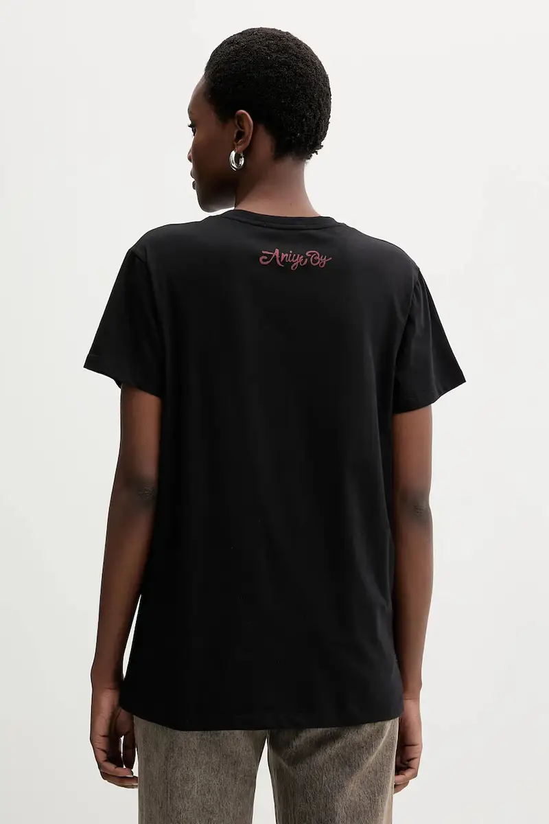 Aniye By T-shirt Donna Nero 3152914 miniatura 3