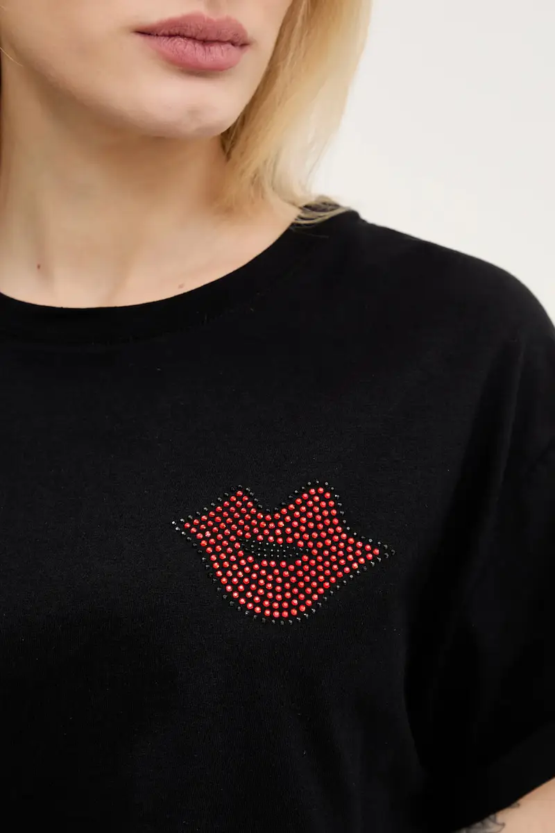 Aniye By T-shirt Donna Nero 3335750 miniatura 5