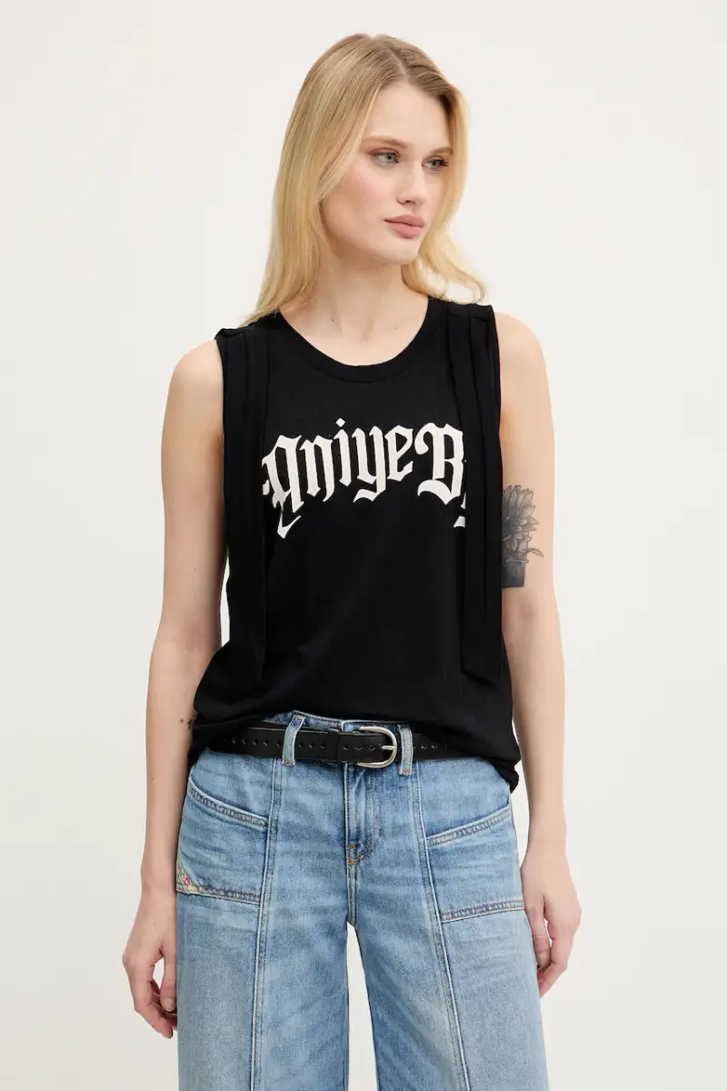 top in cotone colore nero 185652