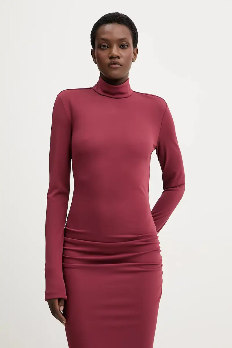 vestito colore granata 181296 miniatura 4