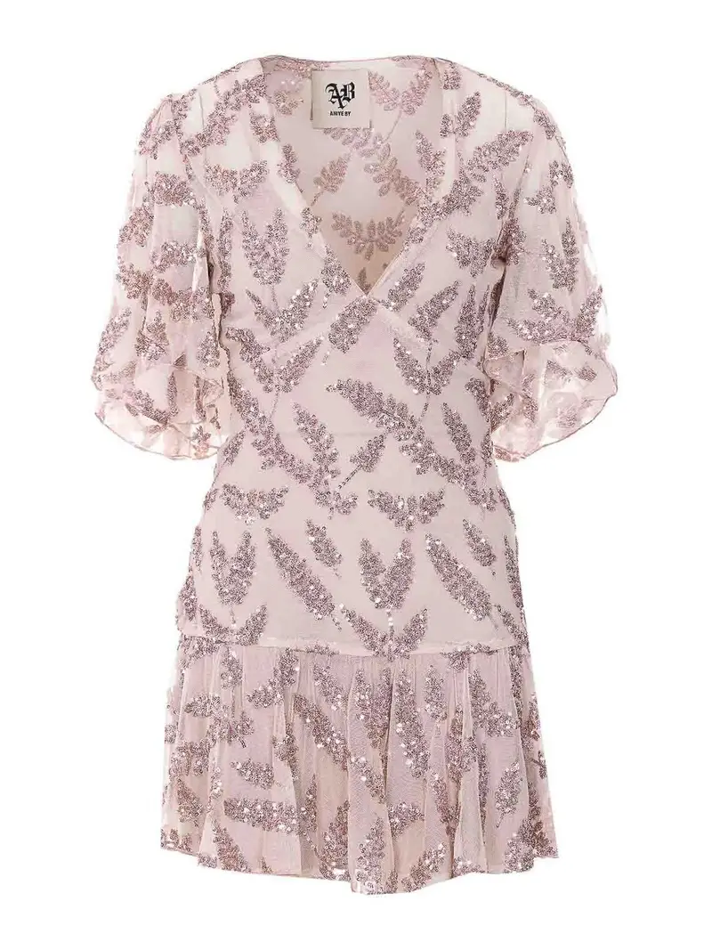 Vestito con onde Uma rosa petalo Color Carne E Neutri