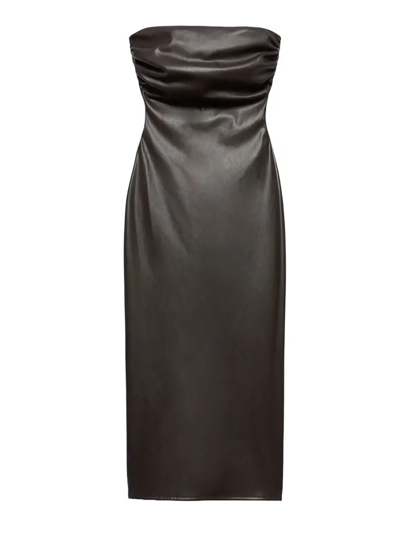 vestito midi aniye by band carly da donna - marrone