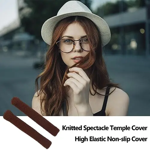 Anloximt Cuscinetto per Occhiali, Cuscinetti per Occhiali Morbidi, Occhiali Antiscivolo Cuscinetti per Occhiali con miniatura 3