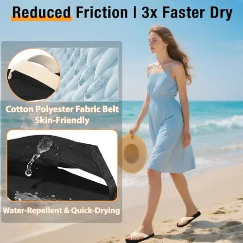 Anmerl Infradito per Uomo e Donna - Sandali Bassi Estivi Leggeri con Cinturini in Tessuto Traspirante, Comode miniatura 3