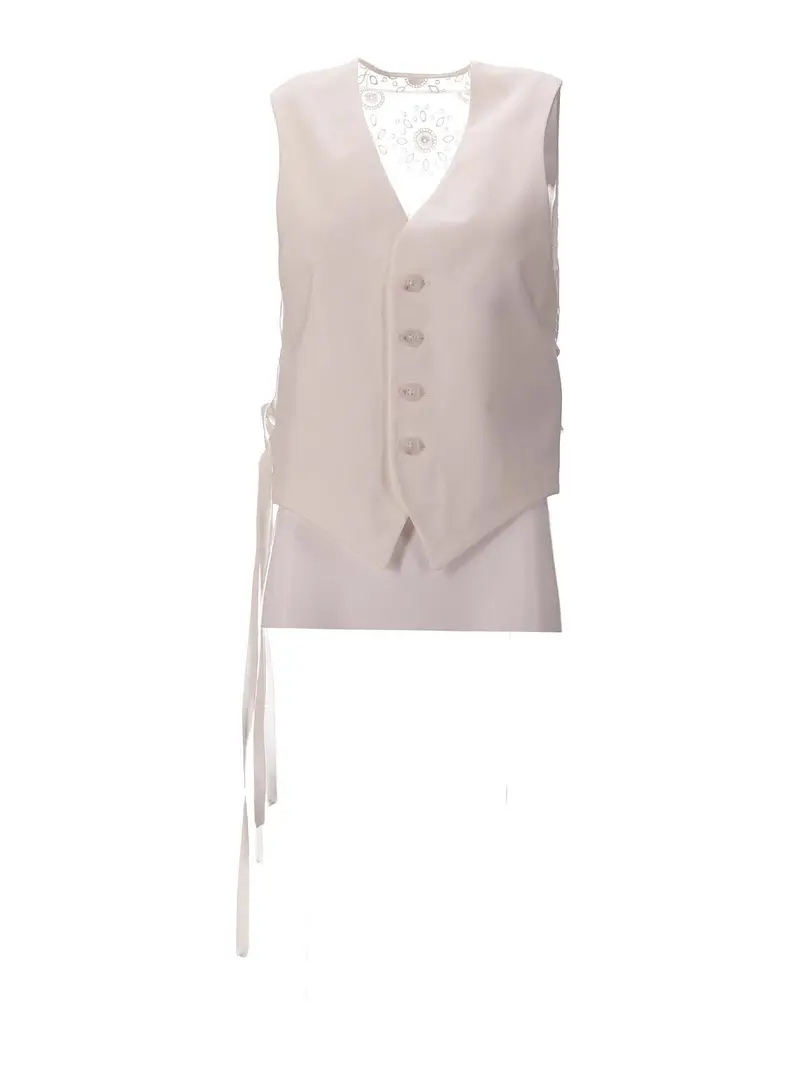 ANN DEMEULEMEESTER Top Bianco 3267639