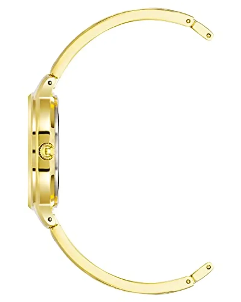 Anne Klein - Orologio da donna a bracciale rigido, con quadrante con vero diamante, Oro miniatura 2