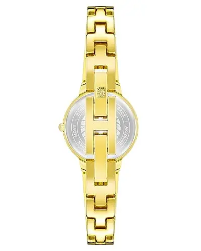 Anne Klein - Orologio da donna a bracciale rigido, con quadrante con vero diamante, Oro/Rosa miniatura 3