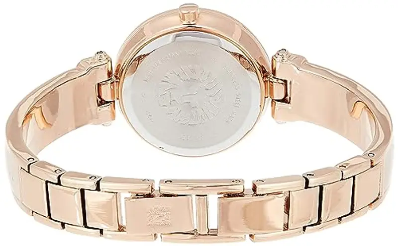 Anne Klein - Orologio da donna a bracciale rigido, con quadrante con vero diamante, Rosa miniatura 2
