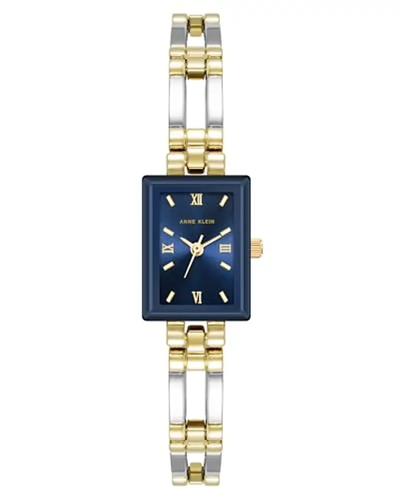 Anne Klein Orologio da polso da donna, Bicolore/Blu Navy, moderno