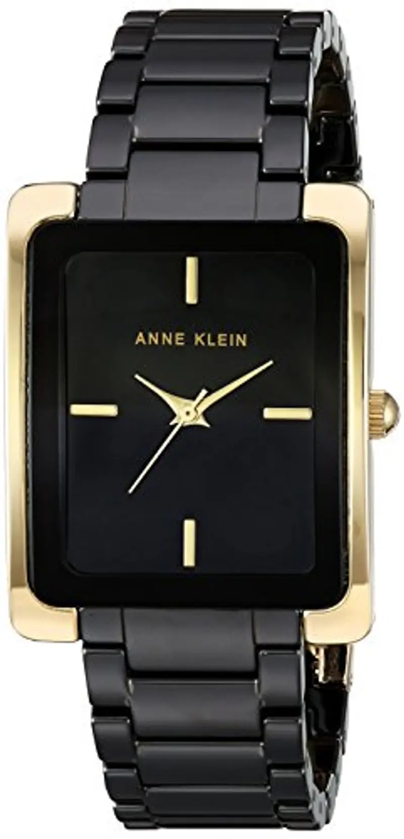 Anne Klein - Orologio da polso da donna, con cinturino in ceramica, Oro Nero