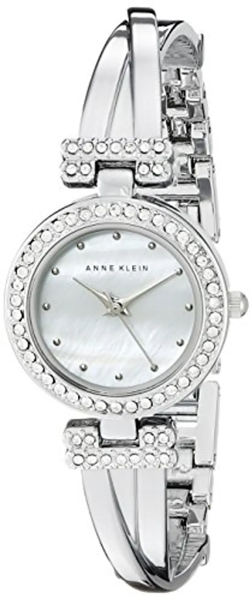 Anne Klein - Set con orologio da donna a bracciale rigido impreziosito da cristalli di alta qualità e bracciale miniatura 3