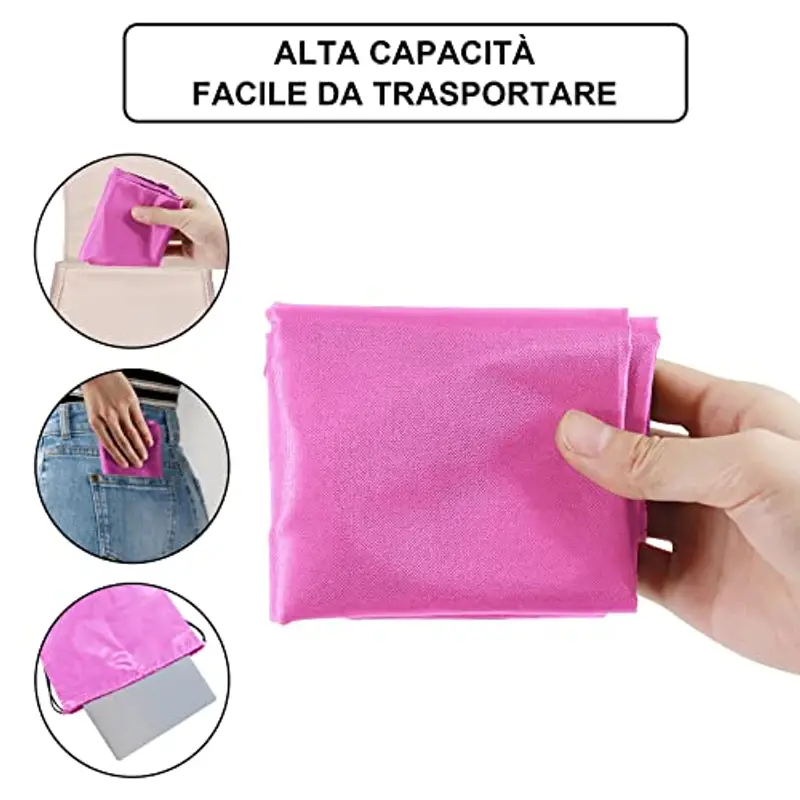 Annhao Gym Sack Sacca Sportiva Zainetto, 2 Pezzi Sacca Zaino Impermeabile Borsa Coulisse Zaino da Calcio per Scuola Scarpe Piscina Palestra Bambino escursionismo All'aperto Unisex Adulto (Rosa Neutro) miniatura 3