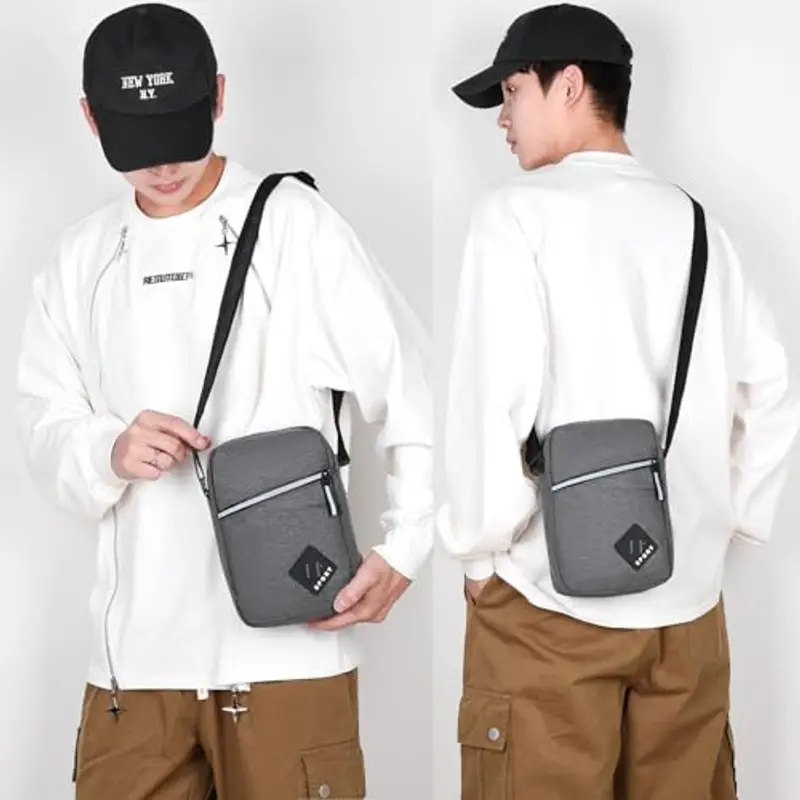 ANPTER Borsello Uomo Grigio 1602711 miniatura 2