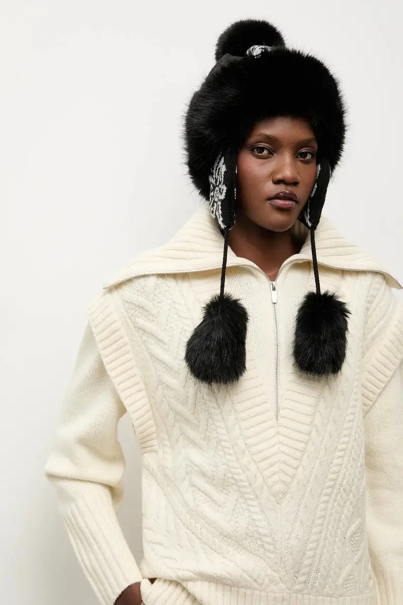 berretto colore nero miniatura 5