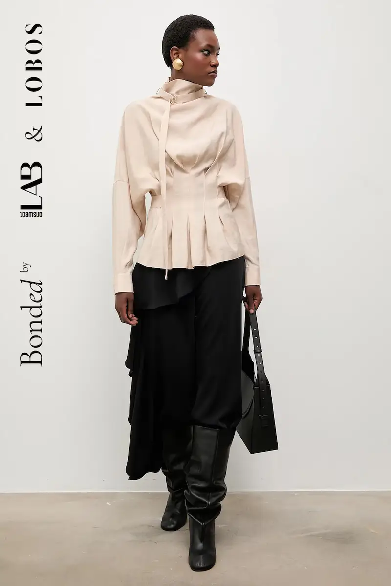 Bonded by Answear LAB & LOBOS camicetta Beige