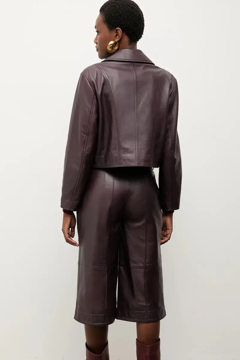 Bonded by Answear LAB & LOBOS giacca da motociclista Granata miniatura 3