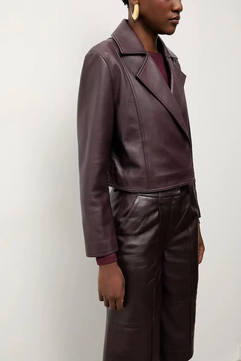 Bonded by Answear LAB & LOBOS giacca da motociclista Granata miniatura 4