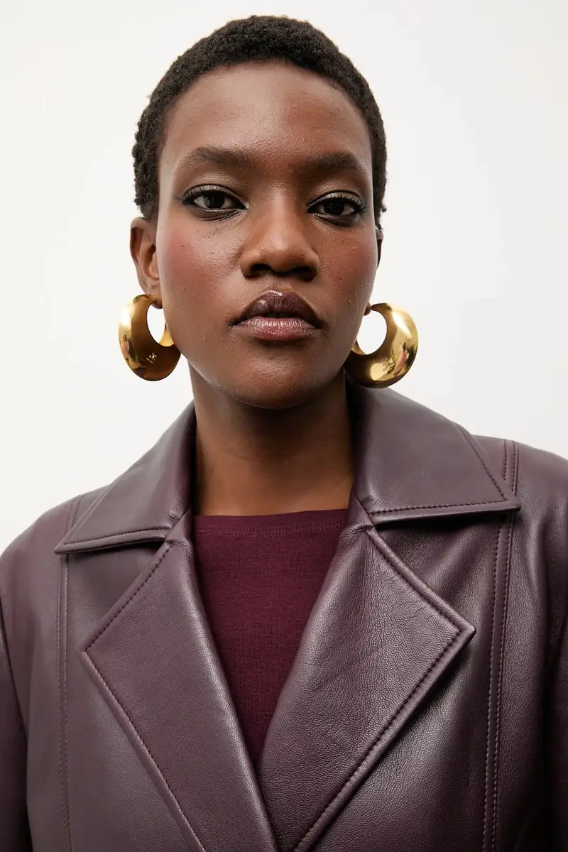 Bonded by Answear LAB & LOBOS giacca da motociclista Granata miniatura 5